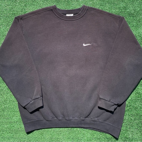 Nike Other - Vintage 90’s Nike Swoosh White Tag Black Sweatshirt Men’s XL USA Made
